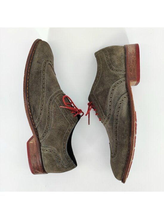 Cole Haan Air Colton Men\'s 9.5 US Oxfords Suede Charcoal Gray Casual C09579 main image 5